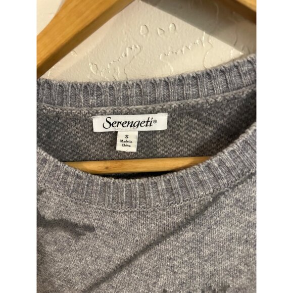 Serengeti Grey Long Sleeved Reindeer & Pearl Patterned Sweater - Picture 7 of 9